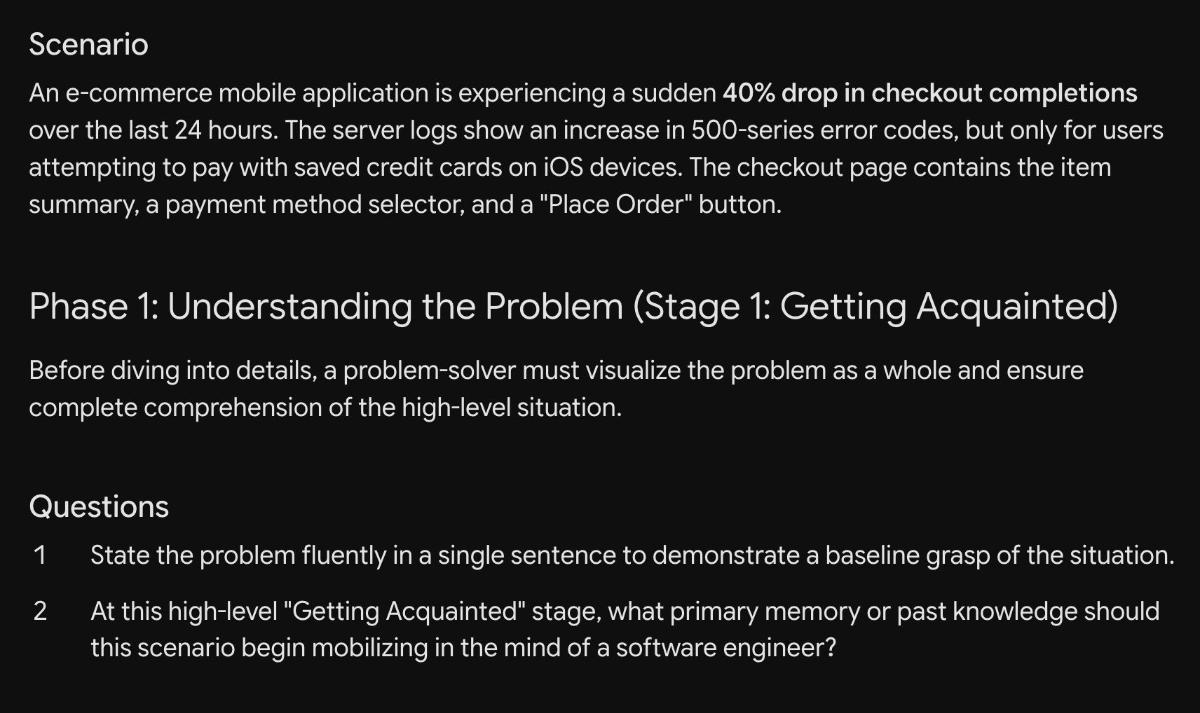 picture of problem solving workflow